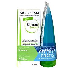 Bioderma Sébium Global Soin Intense Purifiant Tube 30ml + GRATUIT Bioderma Sébium Gel Moussant Tube 100ml