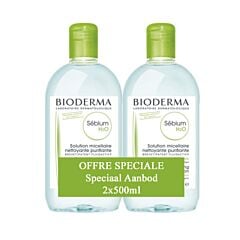 Bioderma Sébium H2O Micellaire Oplossing Promo 2x500ml