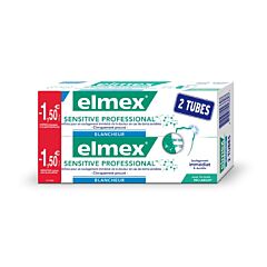 Elmex Sensitive Professional Blancheur Tube 2x75ml PROMO -1,5€