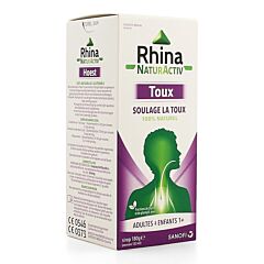 Rhina NaturActiv Toux Adultes & Enfants + de 1 an Sirop Flacon 180g