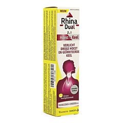 Rhina Dual Hoest & Keel 18 Zuigtabletten