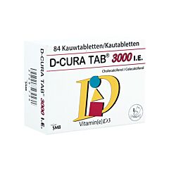 D-Cura Tab 3000 I.E. 84 Kauwtabletten