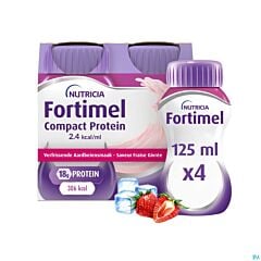 Fortimel Compact Protein Fruits Rouges Rafraîchissants 4x125ml 