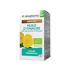 Arkopharma Arkogélules Huile d'Onagre Bio Confort Prémenstruel 60 Gélules