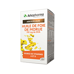 Arkopharma Arkogélules Huile de Foie de Morue 220 Gélules