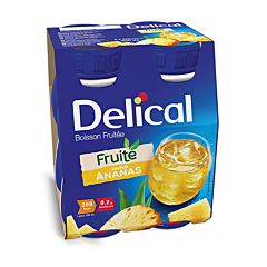 Delical Boisson Fruitée Ananas Bouteille 4x200ml