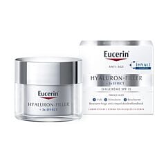 Eucerin Hyaluron-Filler + 3x Effect Crème de Jour IP15 Peau Sèche Pot 50ml