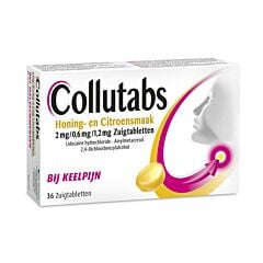 Collutabs Maux de Gorge Goût Miel & Citron 36 Pastilles