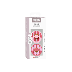 Bibs Sucette 2 pièces - Block Baby Pink 0-6M
