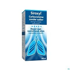 Siroxyl Carbocisteïne zonder suiker 250 mg/5 ml siroop 300ml