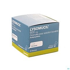 Lysomucil 600mg Toux Grasse 60 Sachets de Granulés