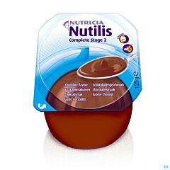 Nutricia Nutilis Complete Stage 2 Chocolat Pot 4x125g