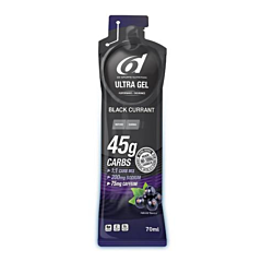 6D Sports Nutrition Ultra Gel + Cafeïne Blackcurrant 70ml - 1 Stuk