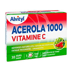 Alvityl Acérola 1000 Vitamine C 30 Comprimés à Croquer