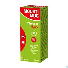 Moustimug Tropical Maxx Spray 50% DEET - 75ml