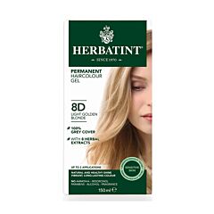 Herbatint Soin Colorant Permanent Cheveux 8D Blond Clair Doré Flacon 150ml