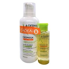 A-Derma Exomega Control Baume Émollient Anti-Grattage - 400ml + GRATUIT Exomega Huile Lavante Émolliente -100ml