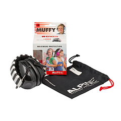 Alpine Muffy Oorkap Kids Zwart/Wit 1 Stuk