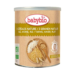 Babybio 3 Granen Natuur 6 Maanden - 220g