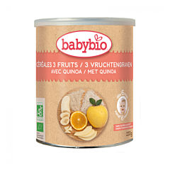 Babybio Céréales 3 Fruits Quinoa 6 Mois - 220g