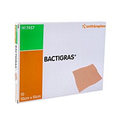 Bactigras Verband - 10cmx10cm - 10 Stuks