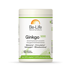 Be-Life Ginkgo 3000 - 60 Gélules