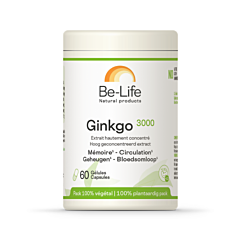 Be-Life Ginkgo 3000 - 60 Gélules