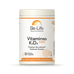 Be-Life Vitamines K2+D3 1000 - 30 Capsules