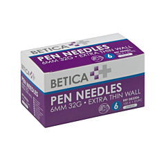 Betica Aiguilles Stylo Diabète - 6mmx32g - 100 Pièces