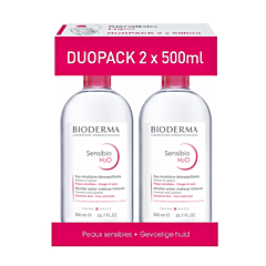 Bioderma Sensibio H2O Solution Micellaire Peaux Sensibles Flacon PROMO 2x500ml