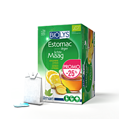 Biolys Estomac Léger Gingembre Citron Promo -25% - 24 Sachets