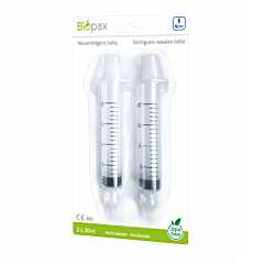 Biopax Seringues Nasales Bébé Réutilisable - 2x20ml