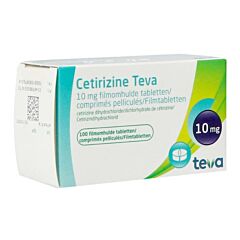 Cetirizine Teva 10mg 100 Tabletten