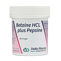 deba Pharma Betaine HCl + Pepsine - 60 Capsules
