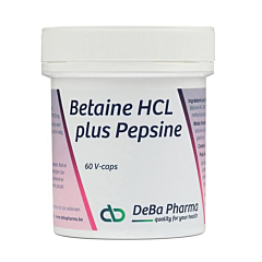 Deba Pharma Betaine HCl + Pepsine - 60 Capsules