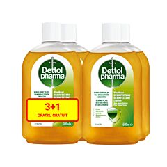 Dettolpharma Vloeibaar Desinfectiemiddel 500ml Promo 3+1 GRATIS