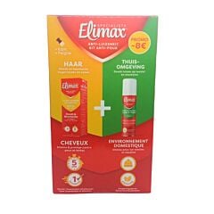 Elimax Duo Pack Shampooing Anti-Poux - 100ml + Spray Textile / Meubles - 150ml