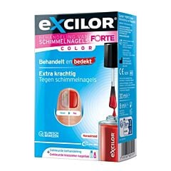 Excilor Forte Color Red Schimmelnagels - 30ml + Nagellak - 8ml