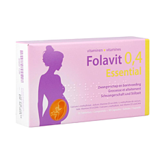 Folavit 0,4 Essential Vitamines 30 Comprimés + 30 Gélules