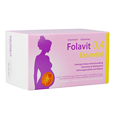 Folavit 0,4 Essential Vitamines 90 Comprimés + 90 Gélules