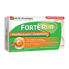 Forté Pharma FortéRub Goût Miel 24 Pastilles à Sucer	