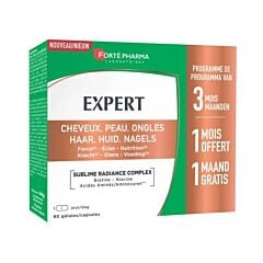 Forté Pharma Expert Cheveux, Peau & Ongles - 90 Gélules - PROMO 1 Mois GRATUIT