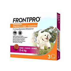 Frontpro 11mg Chiens 2-4kg - 3 Comprimés à Croquer