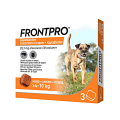 Frontpro 28mg Honden 4-10kg - 3 Kauwtabletten