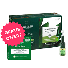 René Furterer Triphasic Progressive Ampullen 8x5,5ml + GRATIS Vitalfan Haaruitval 30 Capsules