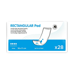iD Rectangular Pad Met Strip Inlegkruisjes - 36x11cm - - 28 Stuks