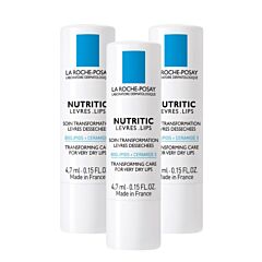 La Roche-Posay Nutritic Baume à Lèvres Tripack - 3 x 4,7ml