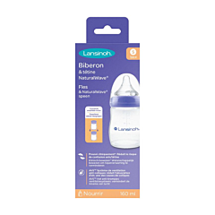 Lansinoh Biberon S + Tétine NaturalWave 1M+ - 160ml