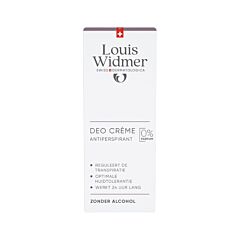Louis Widmer Body Deo Crème Anti transpirant Sans Parfum - 40ml