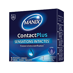 Manix Contact Plus Preservatifs - 3 Pièces